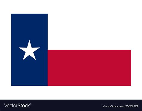 Texas flag icon Royalty Free Vector Image - VectorStock