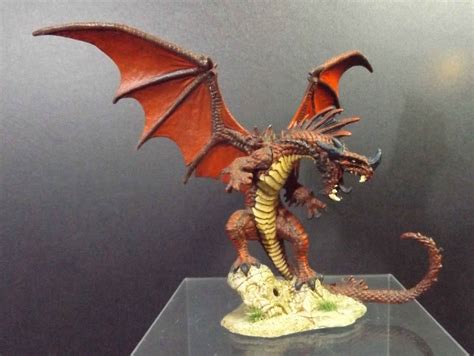 Red Dragon Miniature Hand Painted Reaper Bones 89001 Pathfinder | Dragon miniatures, Red dragon ...