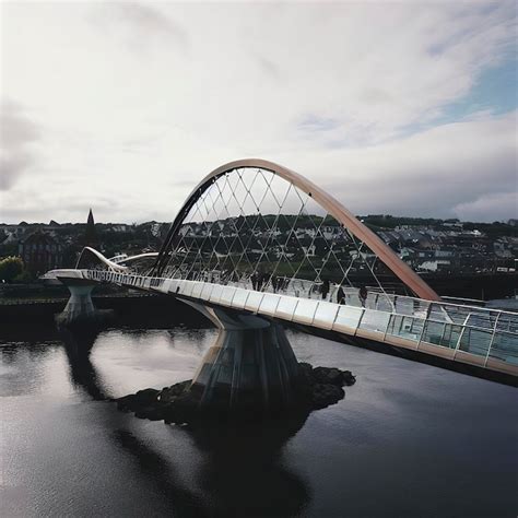 Premium AI Image | Peace Bridge in Derry