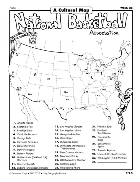 Learning Basic Map Skills with Cultural Maps and Sports Teams