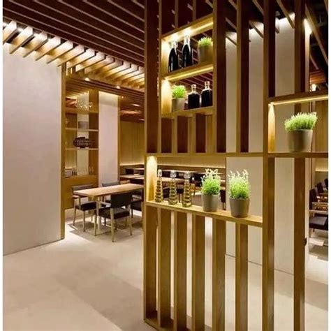 Wood Designed Wall Partition, For Office, Decoration at Rs 425/square feet in Gurgaon