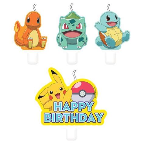 Pokemon Birthday Candle Set