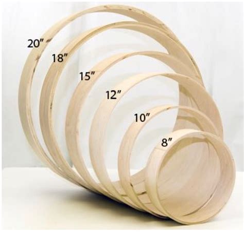 •Drum frames• Each is constructed by steam-bending maple into a perfect circle. Pre-sanded ...