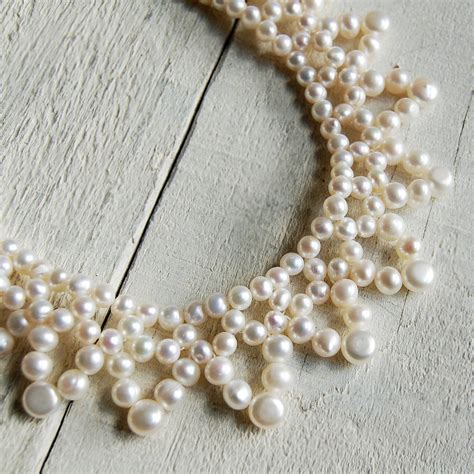 vintage style pearl collar necklace by highland angel | notonthehighstreet.com