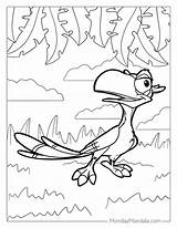 Zazu Coloring Pages sketch template