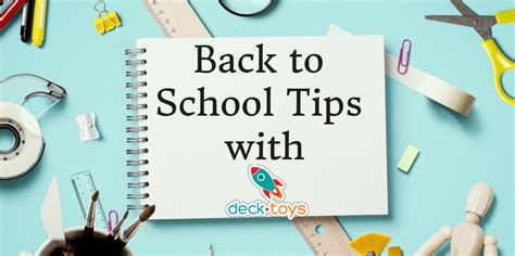 Back to School Tips with Deck.Toys – Deck.Toys Blog