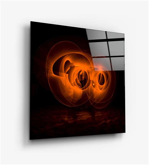 Orange Lightsaber 1 Glass Wall Art - SplendFy