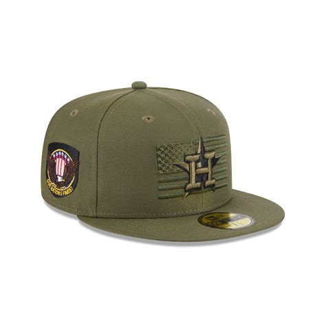 The Houston Astros Armed Forces Day 2023 59FIFTY Fitted Cap features an ...