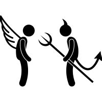 Angel And Devil Icons - Download Free Vector Icons | Noun Project