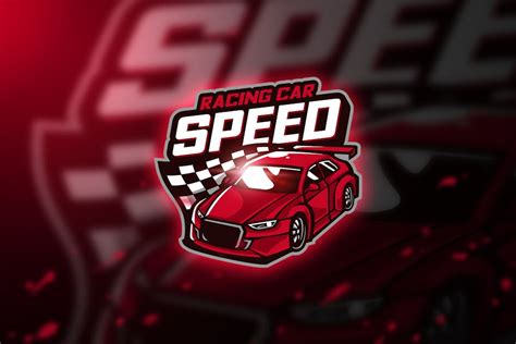 Racing car - Mascot & Esport Logo - Design Template Place