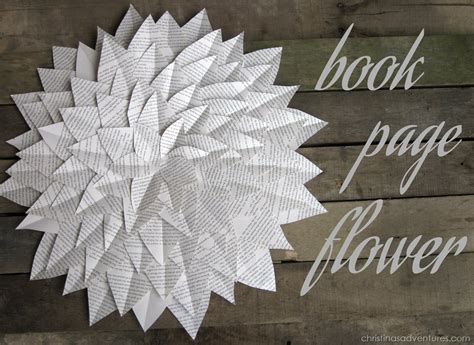 Book Page Flower Tutorial