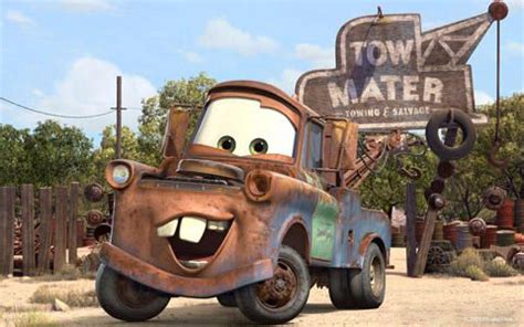 Tow Mater from Disney's Cars | Disney cars nursery, Cars movie ...