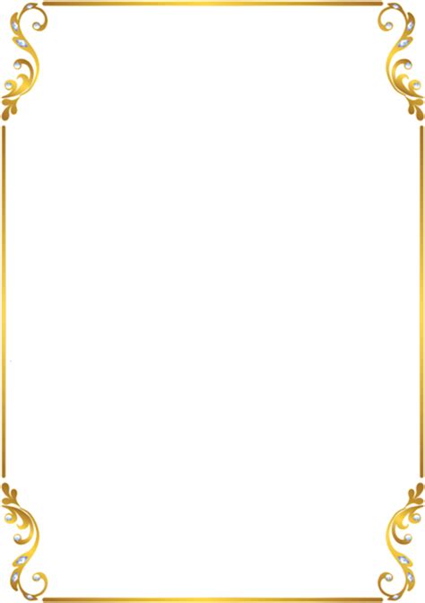 Gold Border Png Photo