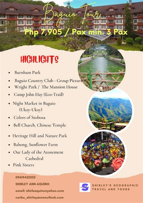 BAGUIO CITY TOUR 3DAYS/2NIGHTS, Tickets & Vouchers, Local Attractions ...