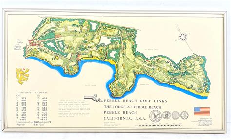 Map Pebble Beach Golf Course | Beach Map