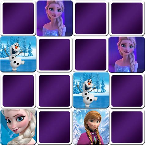 Play matching game for kids - Frozen - Online & Free | Memozor