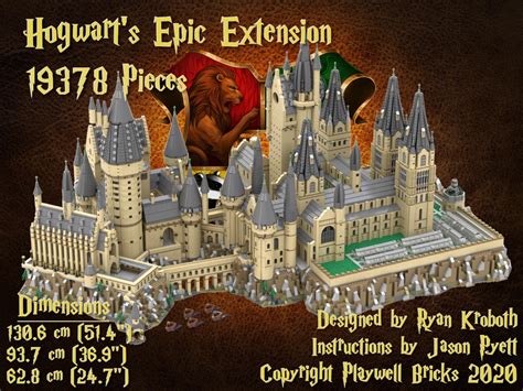 LEGO MOC Remastered - Hogwart's Castle (71043) Epic Extension by Playwell Bricks | Rebrickable ...