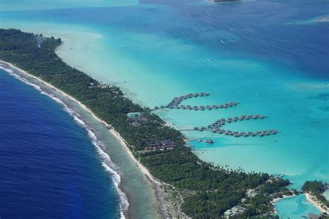 Air Tahiti: Brilliant blues of Bora Bora, a bird's eye view! | Air tahiti, Bora bora, Tahiti