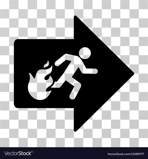 Fire exit icon Royalty Free Vector Image - VectorStock