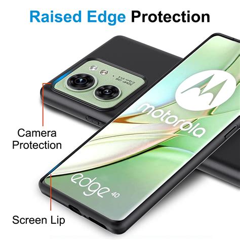 Flexi Slim Stealth Case for Motorola Edge 40 (Black)