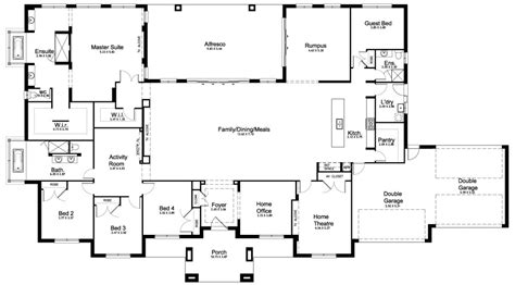 Floor Plan Friday: 5 bedroom acreage home | 5 bedroom house plans, New house plans, Barndominium ...