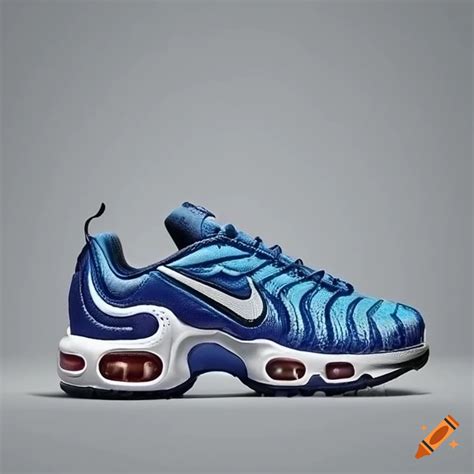 Blue and white nike tn sneakers on Craiyon