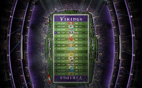 🔥 Free Download Minnesota Vikings Stadium Schedule Wallpaper ...