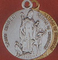 Sacco Company > H Saint Names > ST HUBERT STERLING SILVER MEDAL