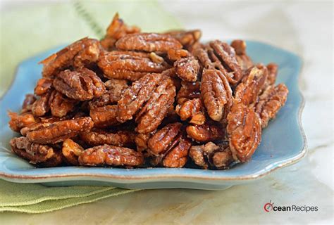 Sweet and Spicy Pecans || Candied Spiced Pecans Stovetop - Ocean Recipes