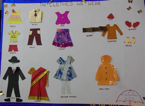 Colors of My Crafty World: Clothes We Wear - School Project