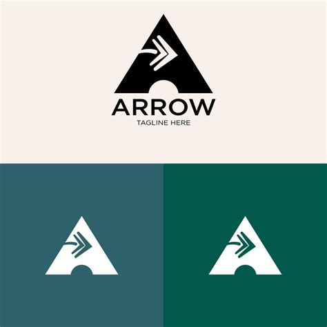 Logo Arrow. geometric arrow shape Can be used for Business and Technology Logo. Flat Vector Logo ...