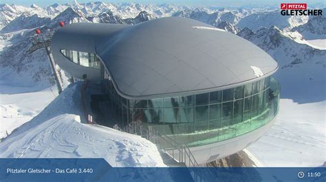 Webcam Gletscher - Das Café 3440m - Pitztal / Gletscher | AlpenCams