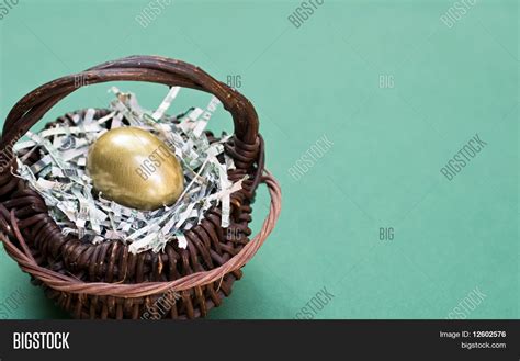 Golden Egg Basket Image & Photo (Free Trial) | Bigstock