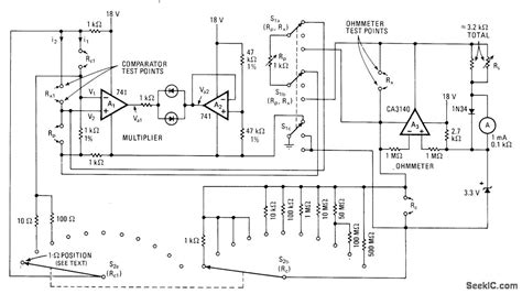 500_MEGOHM_LINEAR_SCALE_OHMMETER - Measuring_and_Test_Circuit - Circuit ...