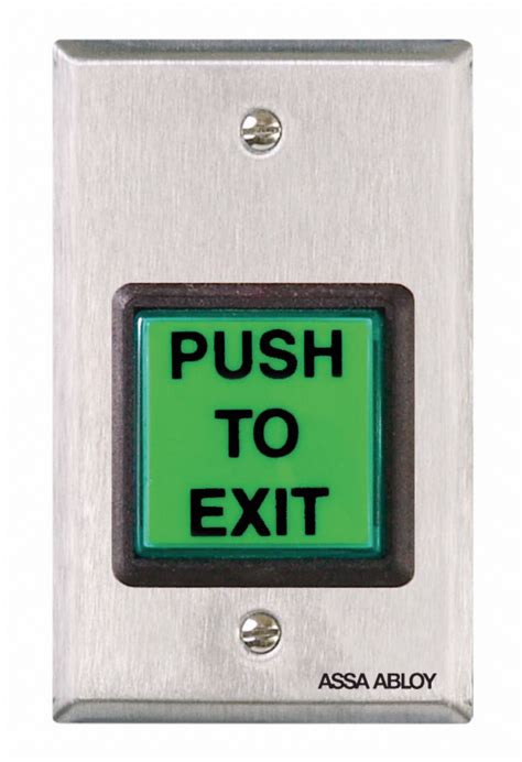 SECURITRON, Emergency, Push Button, Push to Exit Button - 5LAA1|EEB2 ...