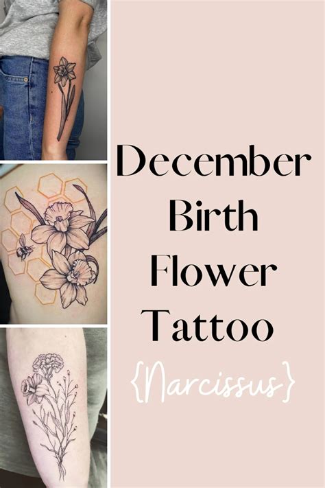 December birth flower tattoo narcissus – Artofit