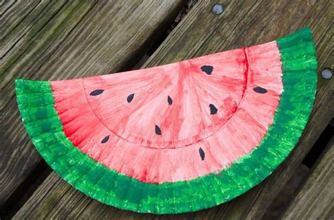 Watermelon Paper Plate Craft & 20+ Recipes & DIY Activities