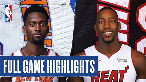 KNICKS at HEAT | FULL GAME HIGHLIGHTS | December 20, 2019 - YouTube