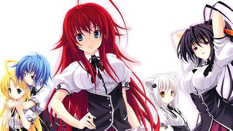 female anime characters wallpaper #Anime High School DxD Akeno Himejima Asia Argento Koneko ...