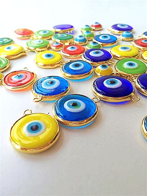 Evil Eye Beads 5 Pcs Murano Glass Beads Evil Eye Charm for - Etsy