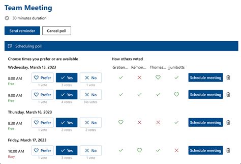 Scheduling Poll | Technology Services