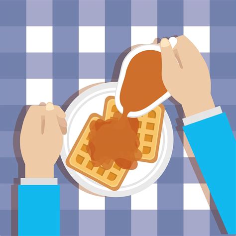 Cute breakfast table top view 1950202 Vector Art at Vecteezy