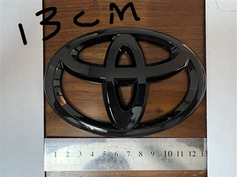 Toyota Logo Emblem (Black Gloss), Car Accessories, Accessories on Carousell