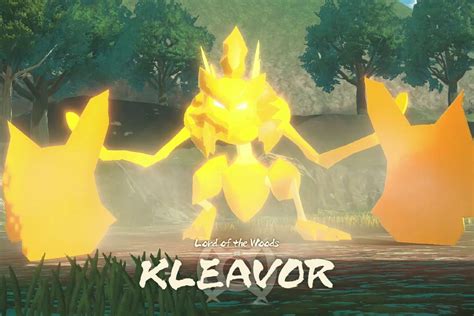 Pokémon Legends Arceus Kleavor Noble boss fight - Polygon