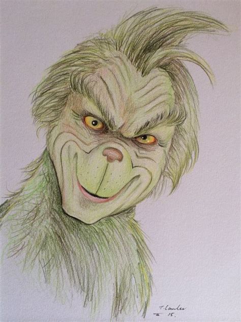 How To Draw The Grinch Christmas Sketch Xmas Drawing Grinch Drawing ...