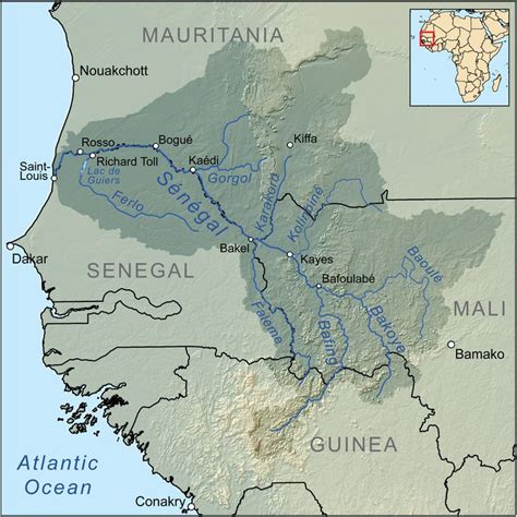 Senegalrivermap - Senegal River - Wikipedia, the free encyclopedia ...