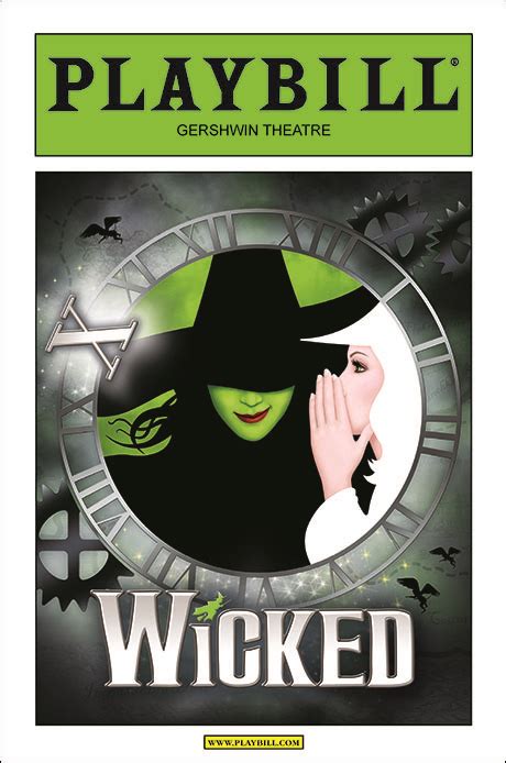 A COVER STORY: Wicked Playbill Will Be Greenified for 10th Anniversary ...