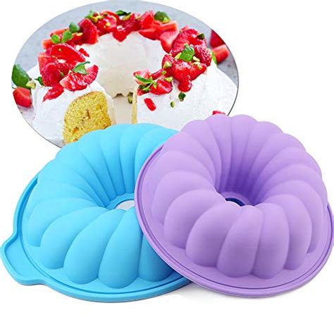 Rubber Cake Pans. Bekith 4 Pack 9" Round Silicone Cake Pans - Silicone ...