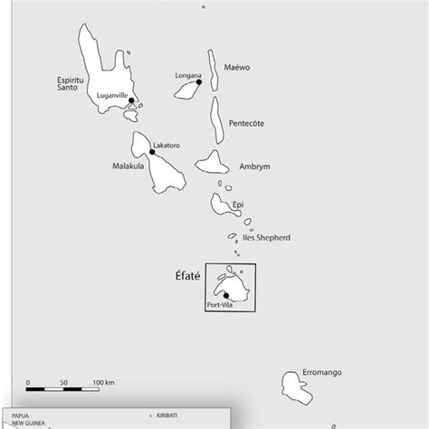 4 Map of Kiriwina and other major islands in the Trobriand Islands ...