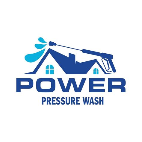 Pressure power wash spray logo design. Professional Power Washing Illustration vector graphic ...